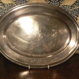 Southern Cross Hotel silver plate platter